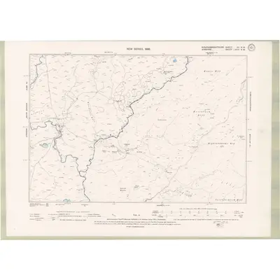 1894 Map of Kirkcudbrightshire Sheet XV.NW, 1896 Print