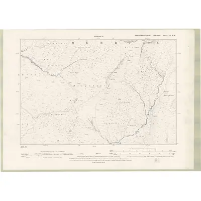 1894 Map of Kirkcudbrightshire Sheet XVI.NW, 1895 Print