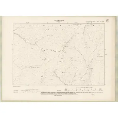 1907 Map of Kirkcudbrightshire Sheet XVI.NW, 1909 Print