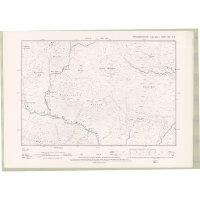 1894 Map of Kirkcudbrightshire Sheet XVII.SW, 1896 Print