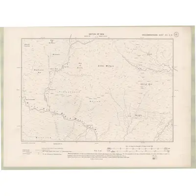 1907 Map of Kirkcudbrightshire Sheet XVII.SW, 1909 Print