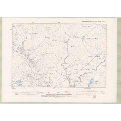 1894 Map of Kirkcudbrightshire Sheet XVIII.NE, 1895 Print