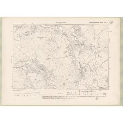 1907 Map of Kirkcudbrightshire Sheet XVIII.NW, 1909 Print