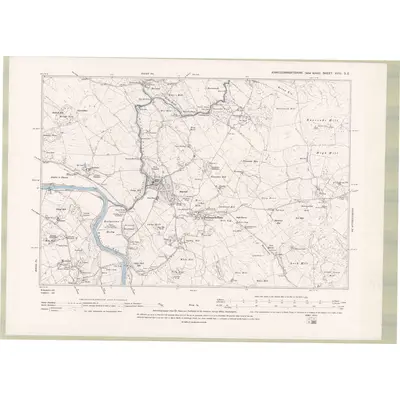 1893 Map of Kirkcudbrightshire Sheet XVIII.SE, 1895 Print