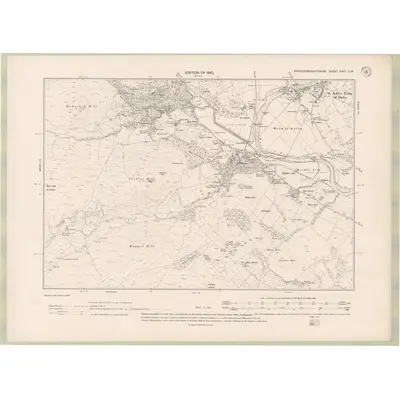 1907 Map of Kirkcudbrightshire Sheet XVIII.SW, 1910 Print