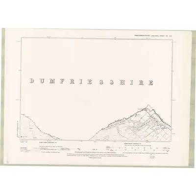 1893 Map of Kirkcudbrightshire Sheet XX.NE, 1895 Print