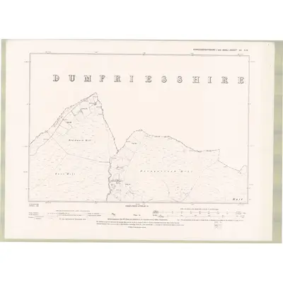 1893 Map of Kirkcudbrightshire Sheet XX.NW, 1895 Print