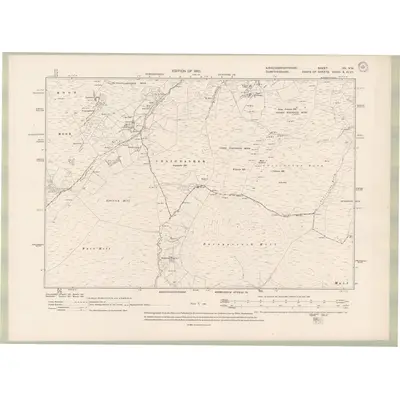 1907 Map of Kirkcudbrightshire Sheet XX.NW, 1910 Print