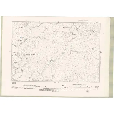1893 Map of Kirkcudbrightshire Sheet XX.SW, 1895 Print