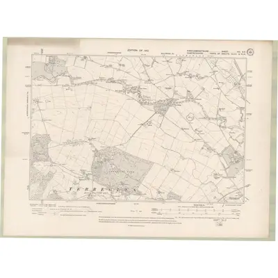 1907 Map of Kirkcudbrightshire Sheet XXI.SE, 1910 Print