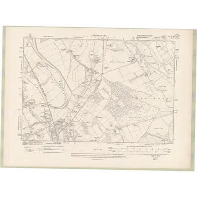 1907 Map of Kirkcudbrightshire Sheet XXII.SW, 1910 Print