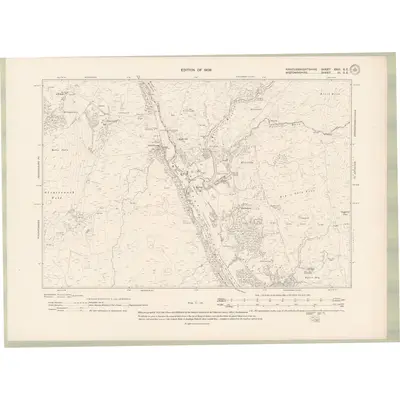 1907 Map of Kirkcudbrightshire Sheet XXIII.SE, 1909 Print