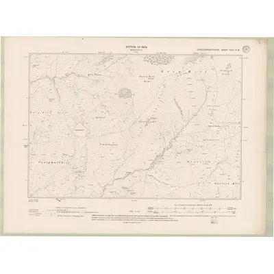 1907 Map of Kirkcudbrightshire Sheet XXIV.SW, 1909 Print