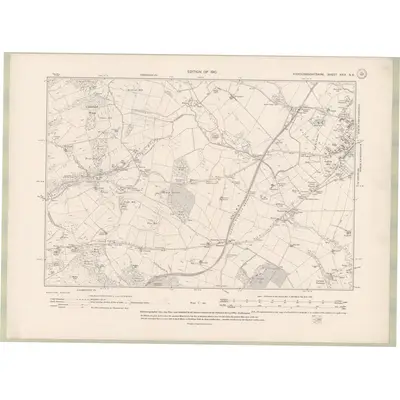 1907 Map of Kirkcudbrightshire Sheet XXIX.NE, 1910 Print