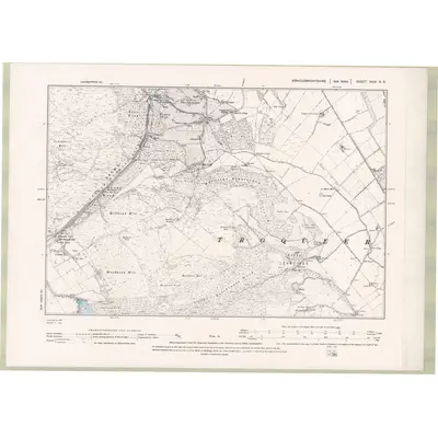1893 Map of Kirkcudbrightshire Sheet XXIX.SE, 1895 Print