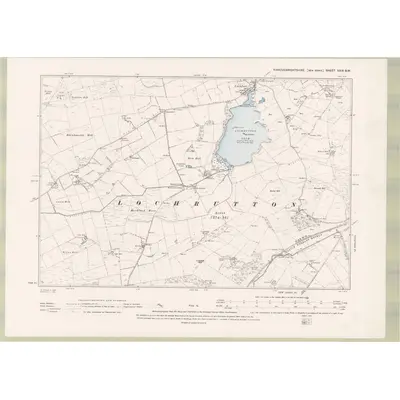1893 Map of Kirkcudbrightshire Sheet XXIX.SW, 1895 Print