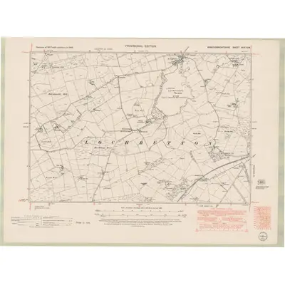 1946 Map of Kirkcudbrightshire Sheet XXIX.SW, 1952 Print