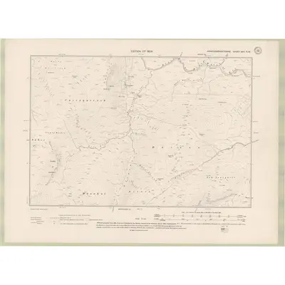 1907 Map of Kirkcudbrightshire Sheet XXV.NW, 1909 Print