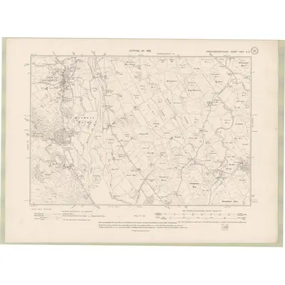 1907 Map of Kirkcudbrightshire Sheet XXVI.NE, 1910 Print