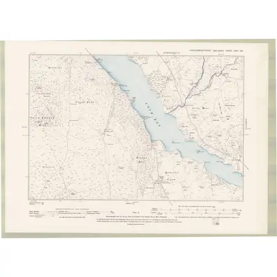 1894 Map of Kirkcudbrightshire Sheet XXVI.SE, 1896 Print