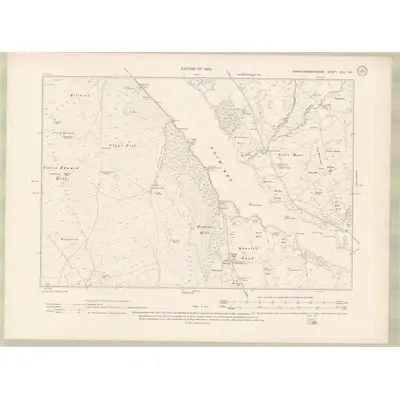 1907 Map of Kirkcudbrightshire Sheet XXVI.SE, 1910 Print