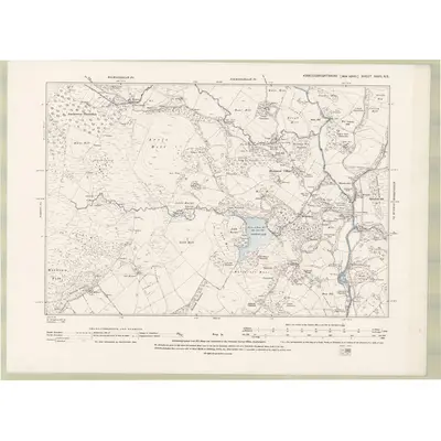 1894 Map of Kirkcudbrightshire Sheet XXVII.NE, 1895 Print