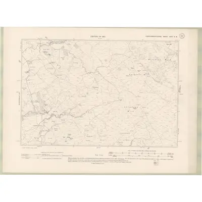 1907 Map of Kirkcudbrightshire Sheet XXVII.NW, 1910 Print