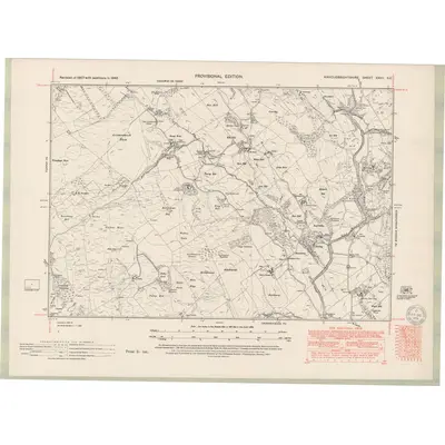 1946 Map of Kirkcudbrightshire Sheet XXVII.SE, 1951 Print