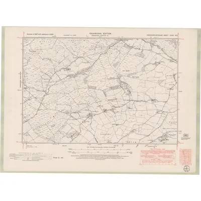 1946 Map of Kirkcudbrightshire Sheet XXVIII.NE, 1951 Print