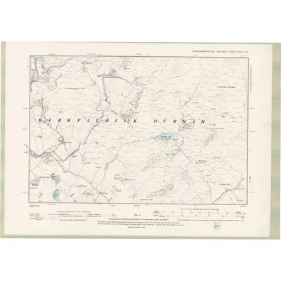 1893 Map of Kirkcudbrightshire Sheet XXVIII.NW, 1895 Print