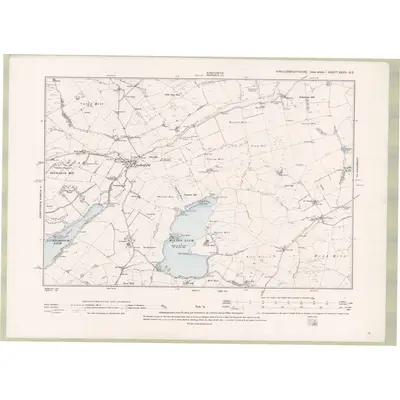 1893 Map of Kirkcudbrightshire Sheet XXVIII.SE, 1895 Print