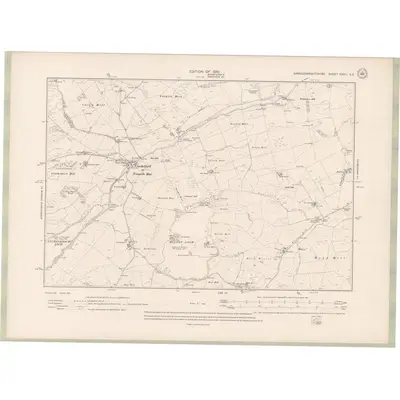 1907 Map of Kirkcudbrightshire Sheet XXVIII.SE, 1910 Print