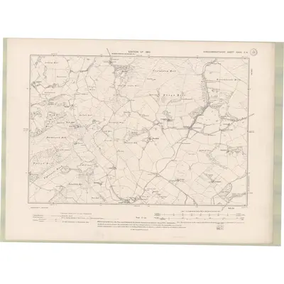 1907 Map of Kirkcudbrightshire Sheet XXVIII.SW, 1910 Print