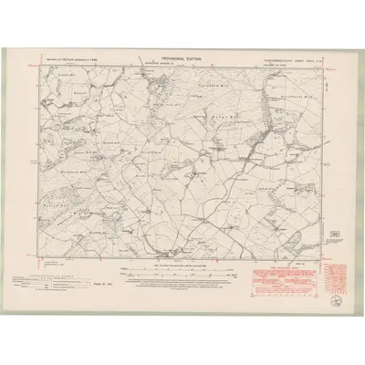 1946 Map of Kirkcudbrightshire Sheet XXVIII.SW, 1951 Print