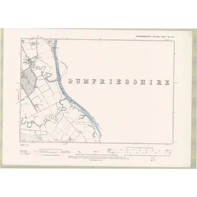 1894 Map of Kirkcudbrightshire Sheet XXX.SW, 1896 Print
