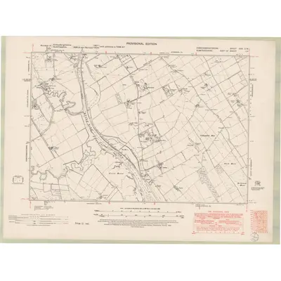 1947 Map of Kirkcudbrightshire Sheet XXX.SW, 1952 Print