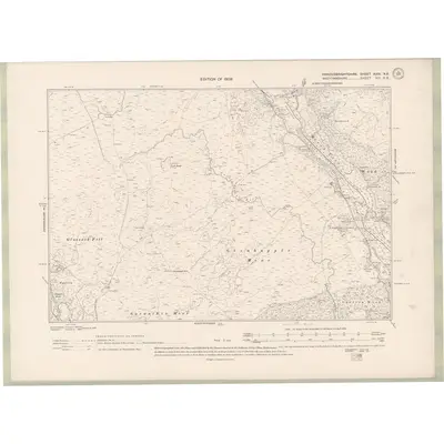 1907 Map of Kirkcudbrightshire Sheet XXXI.NE, 1909 Print