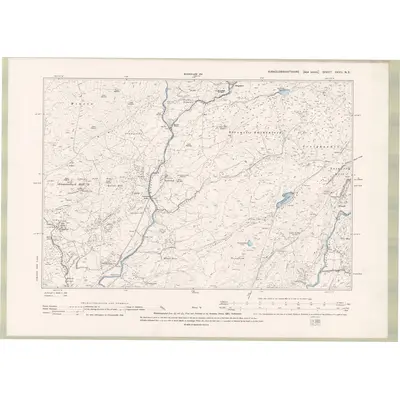 1894 Map of Kirkcudbrightshire Sheet XXXII.NE, 1896 Print