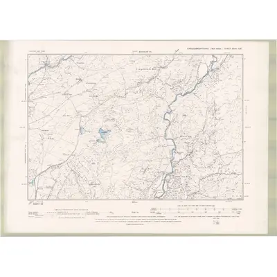 1894 Map of Kirkcudbrightshire Sheet XXXII.SE, 1896 Print