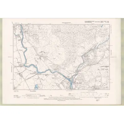 1894 Map of Kirkcudbrightshire Sheet XXXII.SW, 1896 Print