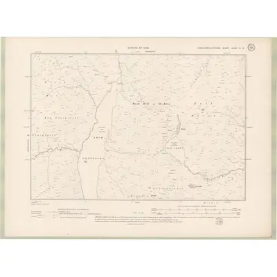 1907 Map of Kirkcudbrightshire Sheet XXXIII.NE, 1909 Print