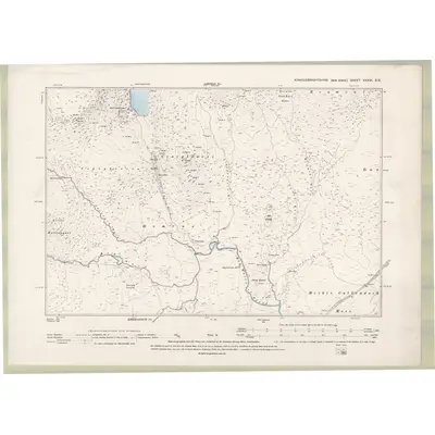 1894 Map of Kirkcudbrightshire Sheet XXXIII.SE, 1896 Print