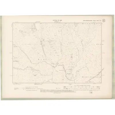 1907 Map of Kirkcudbrightshire Sheet XXXIII.SE, 1909 Print