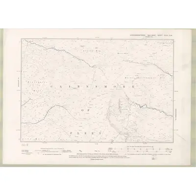 1894 Map of Kirkcudbrightshire Sheet XXXIII.SW, 1896 Print
