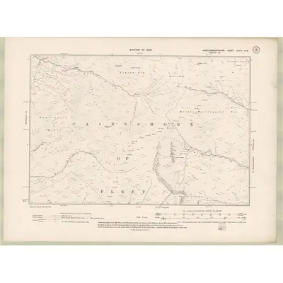 1907 Map of Kirkcudbrightshire Sheet XXXIII.SW, 1909 Print