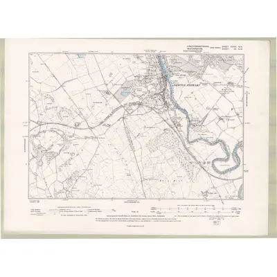1894 Map of Kirkcudbrightshire Sheet XXXIX.NW, 1896 Print