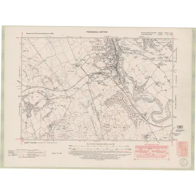 1938 Map of Kirkcudbrightshire Sheet XXXIX.NW, 1950 Print