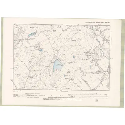 1894 Map of Kirkcudbrightshire Sheet XXXV.NE, 1895 Print