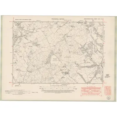 1946 Map of Kirkcudbrightshire Sheet XXXV.NE, 1952 Print