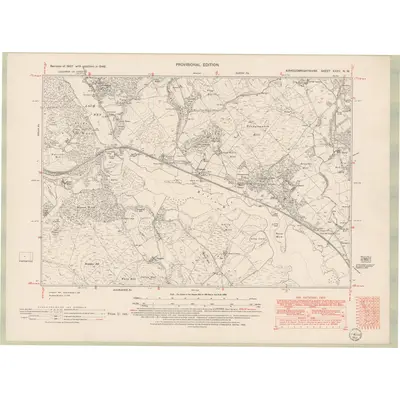 1946 Map of Kirkcudbrightshire Sheet XXXV.NW, 1952 Print